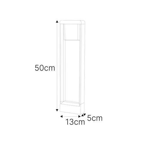 Lampa ogrodowa stojąca K-8267 z serii MILANO 6