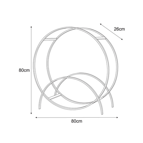 Stojak na drewno KS-20 STOJAK WOOD RING L z serii KAJA HOME 10
