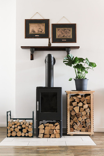 Stojak na drewno KS-24 STOJAK LIŚĆ S z serii KAJA HOME 2