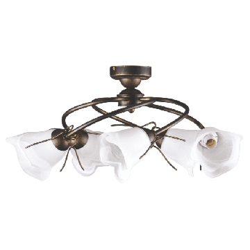 Lampa sufitowa KZ-247 SPIRALA PLAF V CZAR/ZŁ 1