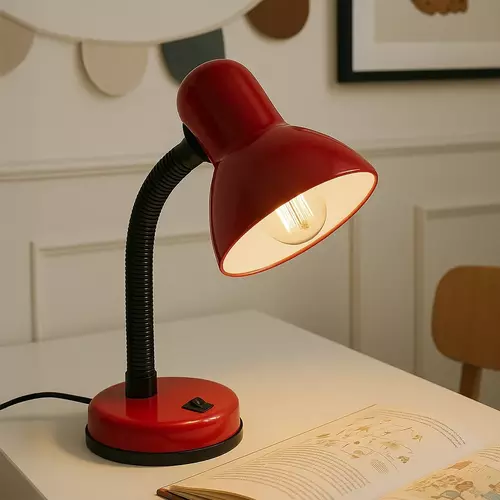 Lampka biurkowa K-MT-203 CZERWONY z serii CARIBA 1