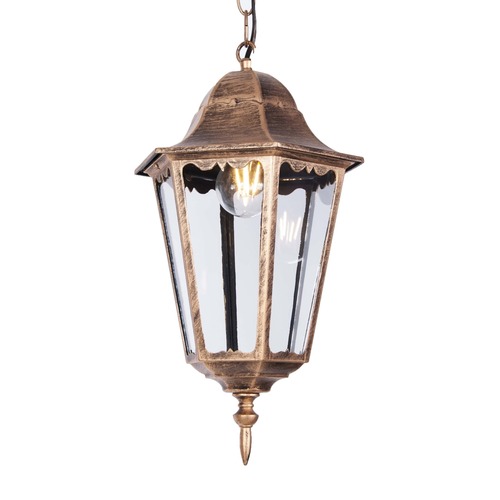 Lampa ogrodowa wisząca K-5006H CZARNY/ZŁOTY z serii LOZANA 1