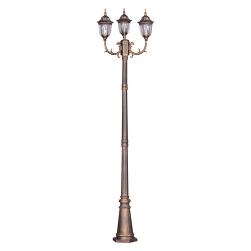Lampa ogrodowa stojąca K-7007A2/3N CZARNY/ZŁOTY z serii VASCO 1