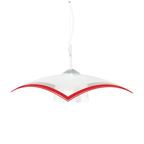 Lampa wisząca K-1520 ZK5-90 CZERWONY z serii VETRO 1