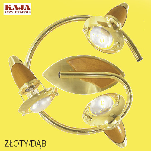 Lampa sufitowa K-LS-605G-340 ZŁOTY/DĄB z serii ORION 1