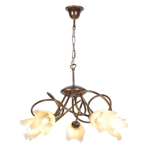 Lampa wisząca KZ-KWIAT V ŻYR BRĄZ/ZŁOTY 1