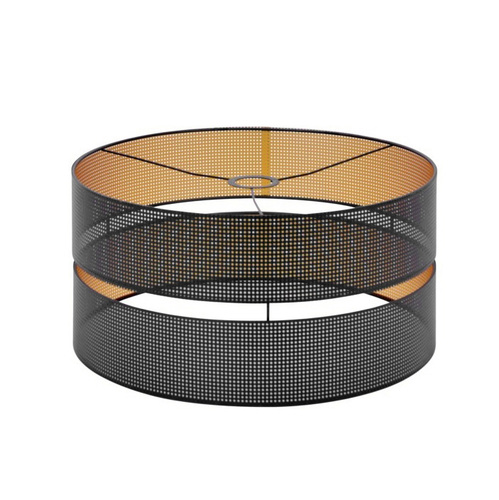 Abażur ażurowy czarny, złoty gwint E27 1